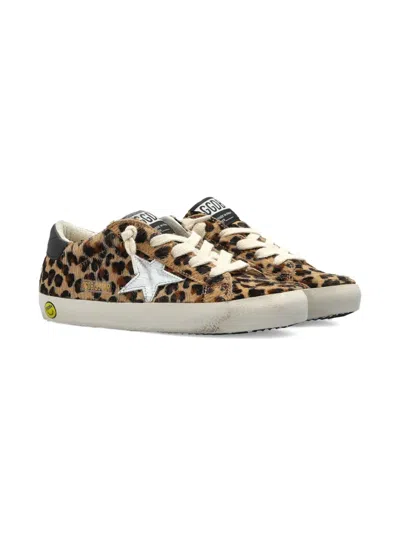 Golden Goose Super-star Classic With List Leopard-pattern Trainers In Brown