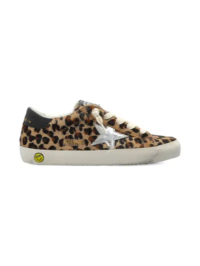 Golden Goose Super-star Classic With List Leopard-pattern Trainers In Brown