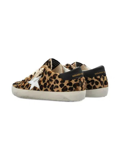 Golden Goose Super-star Classic With List Leopard-pattern Trainers In Brown