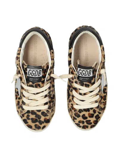 Golden Goose Super-star Classic With List Leopard-pattern Trainers In Brown