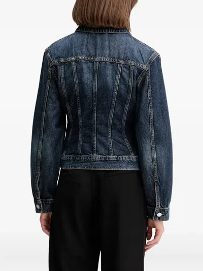 Hugo Boss Buttoned Pocket Denim Jacket In Blue