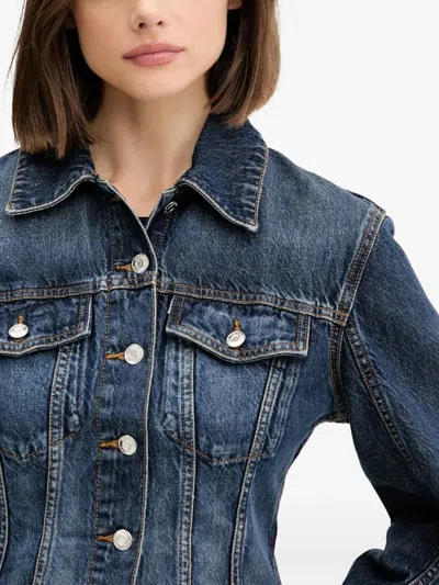 Hugo Boss Buttoned Pocket Denim Jacket In Blue