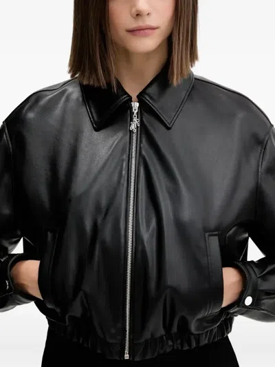 Hugo Boss Autene Zip Jacket In Black