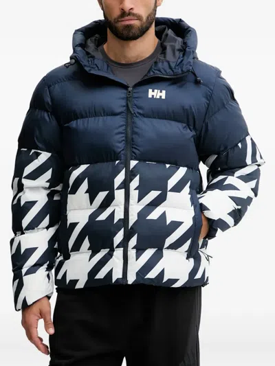 Helly Hansen Oslo Graphic-print Puffer Jacket In Blue