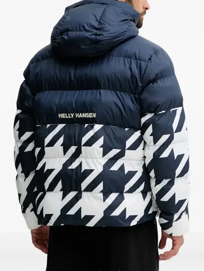 Helly Hansen Oslo Graphic-print Puffer Jacket In Blue