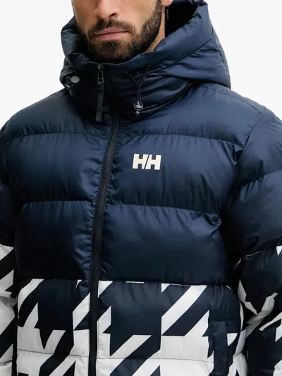 Helly Hansen Oslo Graphic-print Puffer Jacket In Blue