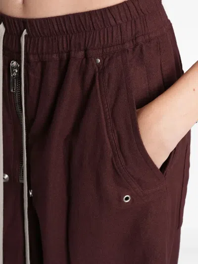 Rick Owens Drkshdw Zip Drawstring Trousers In Multi