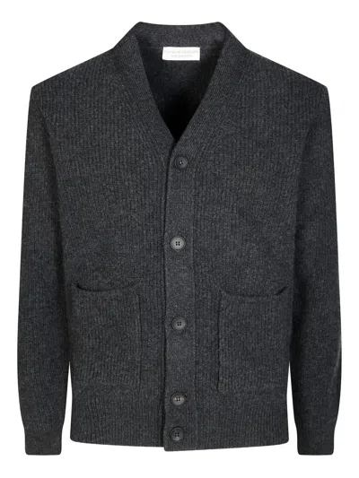 Filippo De Laurentiis Buttoned Cardigan In Gray