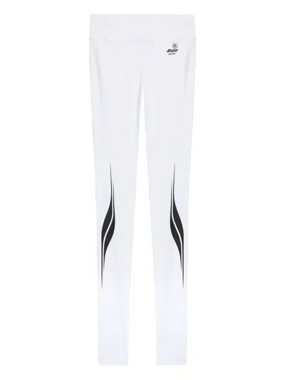 Msgm Logo Graphic Leggins In White