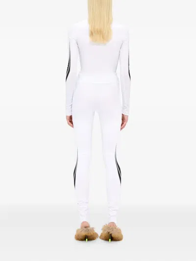 Msgm Logo Graphic Leggins In White