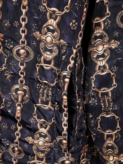 Sittingsuits Chain Hooded Coat In Multi