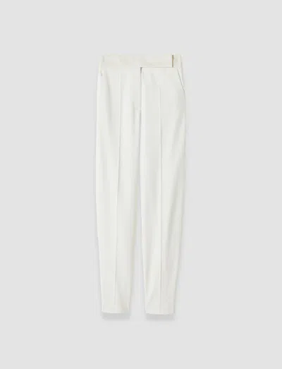 Joseph Aix Tailored Crepe Trousers In White