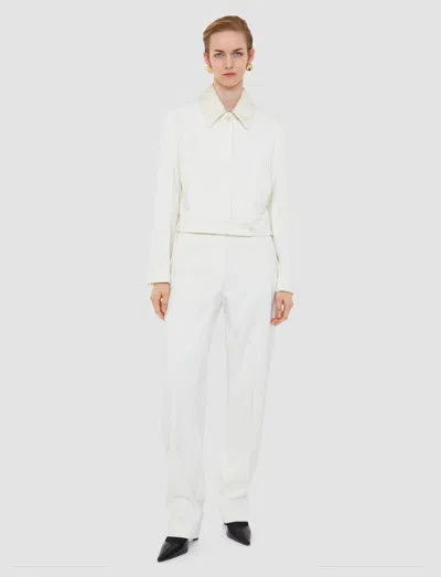 Joseph Abbe Tailored Crepe Jacket In White