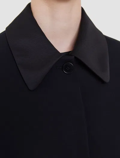 Joseph Abbe Tailored Crepe Jacket In Black