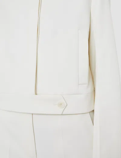 Joseph Abbe Tailored Crepe Jacket In White