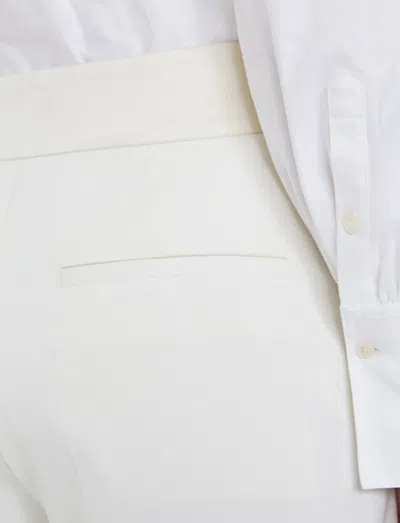 Joseph Aix Tailored Crepe Trousers In White