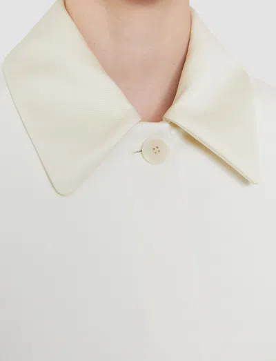 Joseph Abbe Tailored Crepe Jacket In White