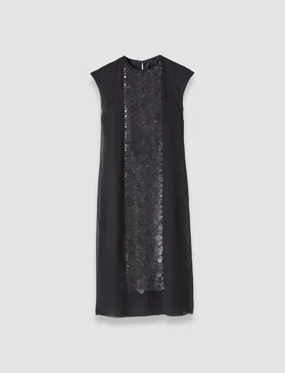 Joseph Boulle Two-piece Chiffon Sequin Dress In Black