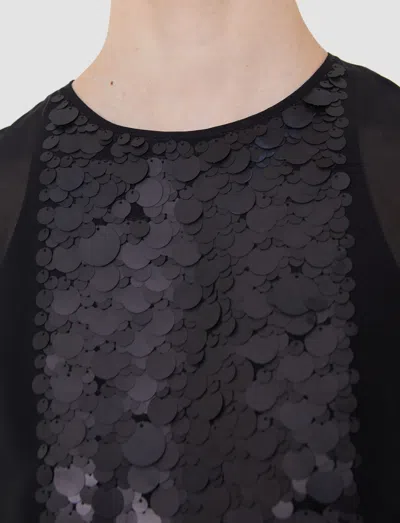 Joseph Boulle Two-piece Chiffon Sequin Dress In Black
