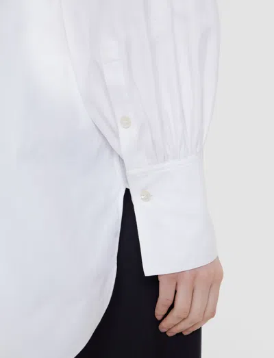 Joseph Ferrus Tuxedo Cotton Shirt In White