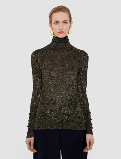 Joseph Leblanc Lurex Knit Jumper In Black