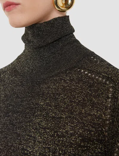 Joseph Leblanc Lurex Knit Jumper In Black