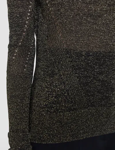 Joseph Leblanc Lurex Knit Jumper In Black