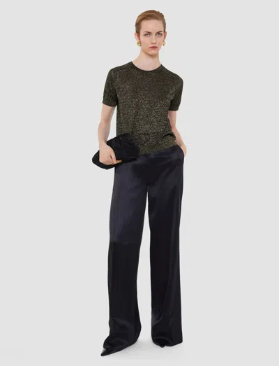 Joseph Lille Lurex Knit Top In Black