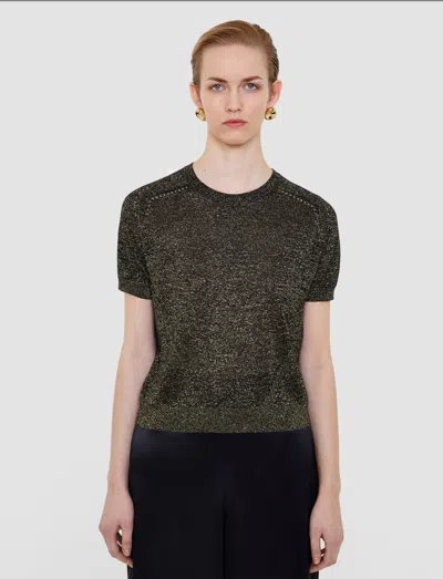 Joseph Lille Lurex Knit Top In Black