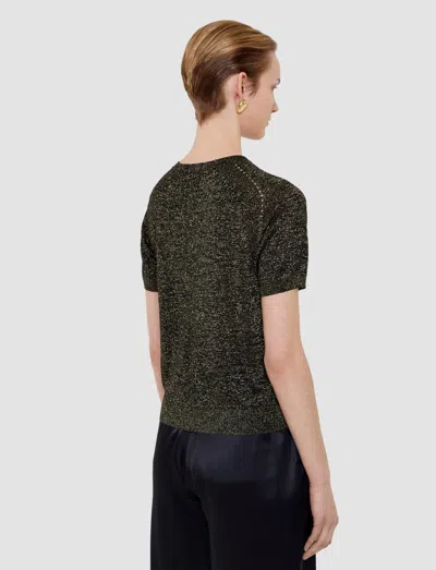 Joseph Lille Lurex Knit Top In Black