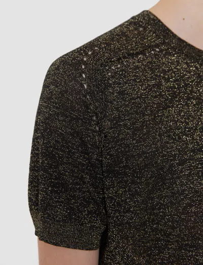 Joseph Lille Lurex Knit Top In Black