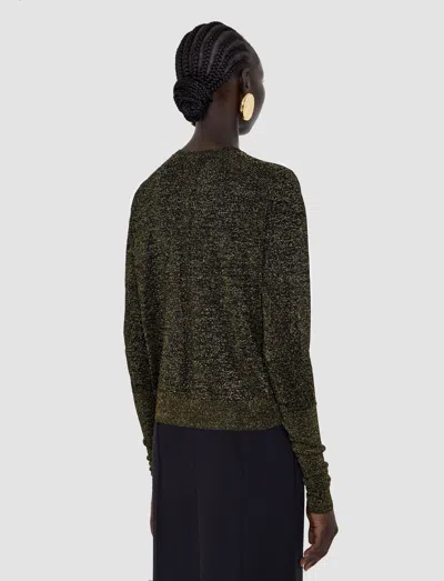 Joseph Tasse Lurex Knit Cardigan In Black
