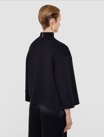 Joseph Larrey Compact Milano Knit Top In Black