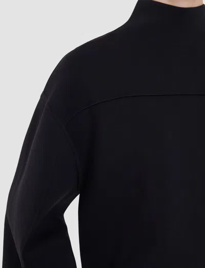 Joseph Larrey Compact Milano Knit Top In Black