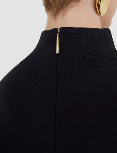 Joseph Larrey Compact Milano Knit Top In Black
