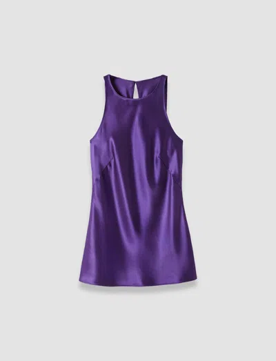 Joseph Ritz Double Satin Top In Purple