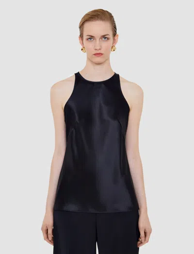 Joseph Ritz Double Satin Top In Black