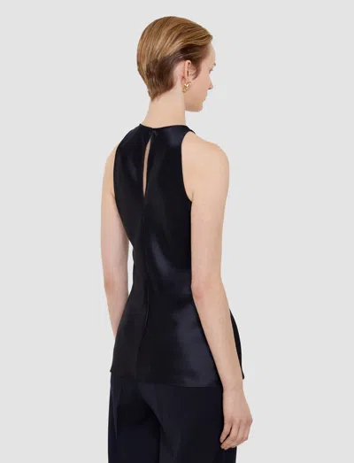 Joseph Ritz Double Satin Top In Black