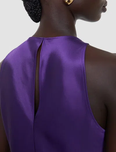 Joseph Ritz Double Satin Top In Purple