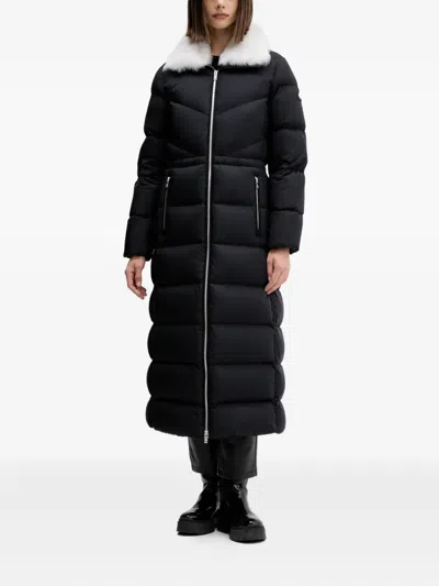 Moose Knuckles Long-sleeve Coat In Black