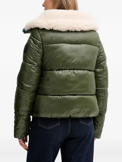 Save The Duck Padded Jacket In Green