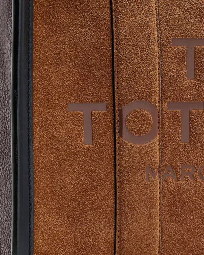 Marc Jacobs Borsa A Mano The Suede Medium Tote Bag Copper In Brown