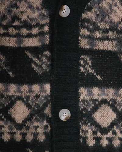 Daily Paper Patterned Button Cardigan In Multi