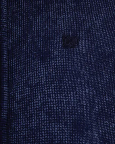 Daily Paper Cardigan In Maglia Indigo In Blue