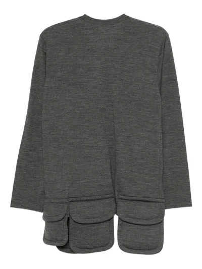 Comme Des Garçons Multi-pocket T-shirt In Gray