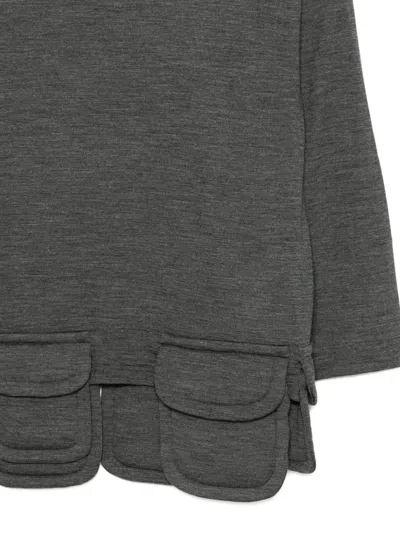 Comme Des Garçons Multi-pocket T-shirt In Gray
