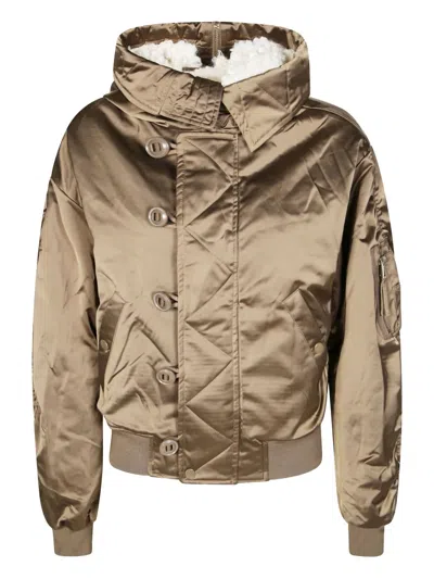 Isabel Marant Étoile Elisa Buttoned Hooded Jacket In Green