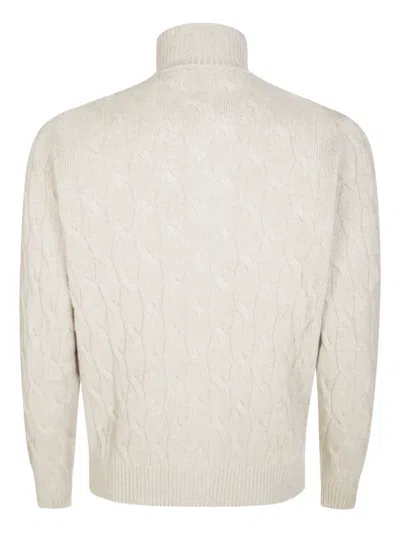 Filippo De Laurentiis Trecce Buttoned Cardigan In Neutral