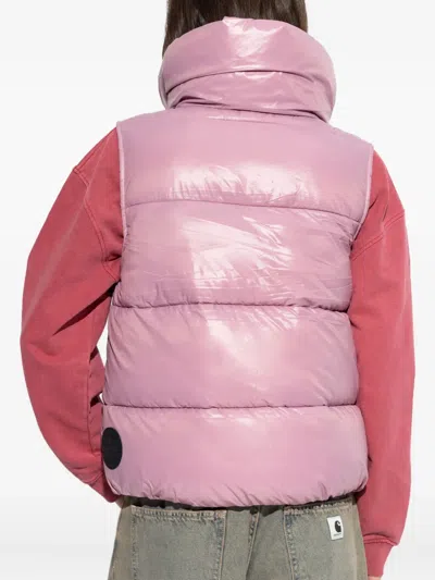 Save The Duck Ama Funnel-neck Jacket In Pink