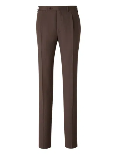 Canali Wide-leg Trousers In Multi